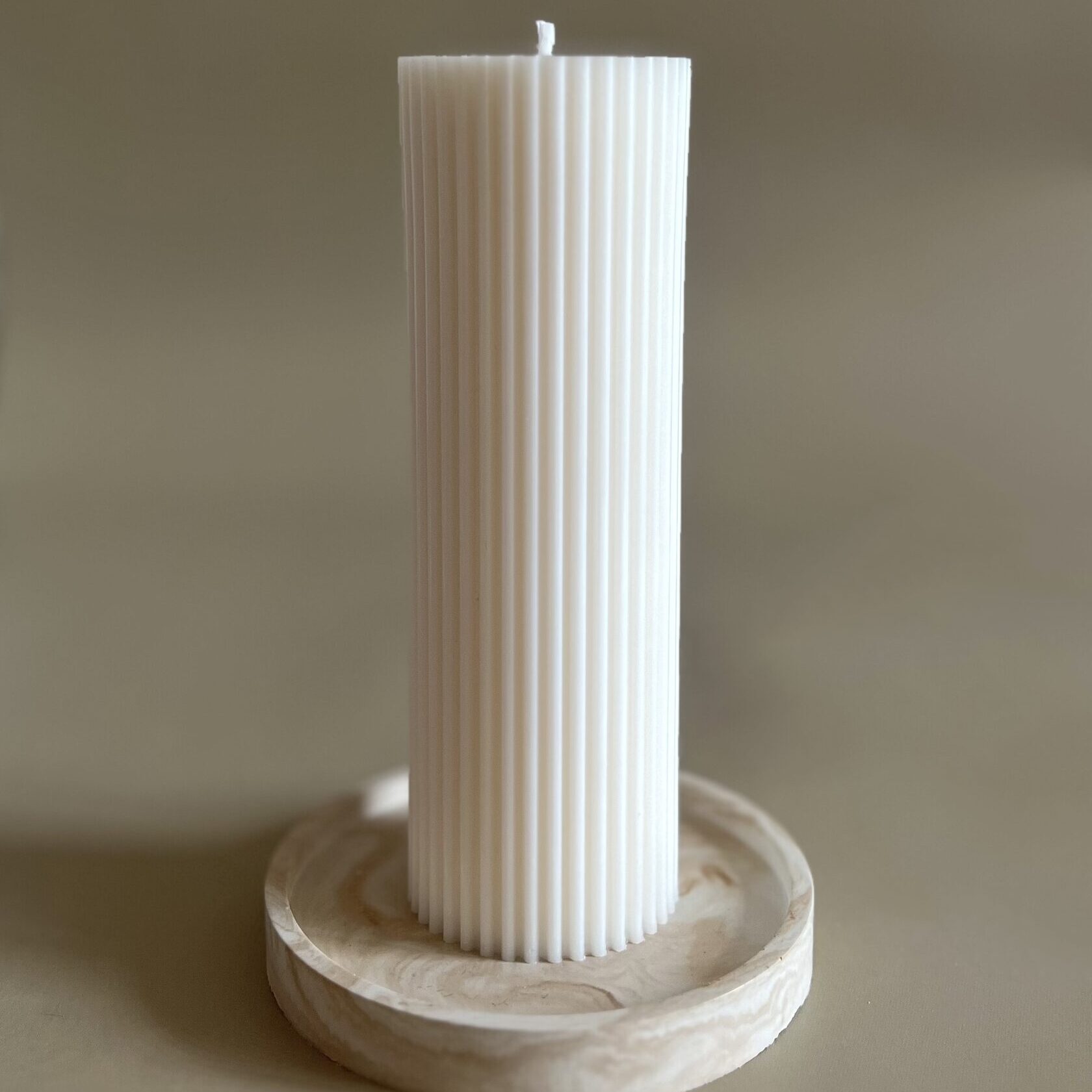 Свеча декоративная ‘Столб рельефный’