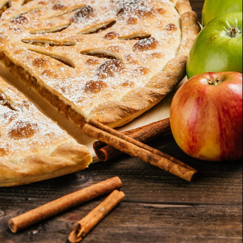 The Wick Яблочный пирог с корицей на Рождество – Crumble aux pommes